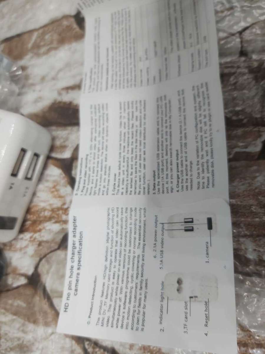 SPY CAMERA-TWO PORT USB CHARGER LED DISPLAY---NO-ONE WILL KNOW