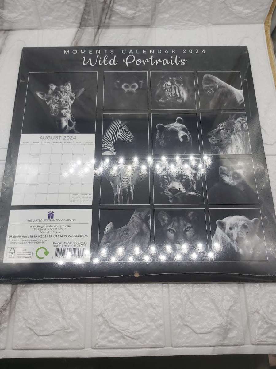 MOTIVATIONAL CALENDAR 2024---WILD  PORTRAITS