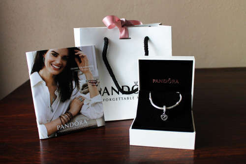 Pandora 19cm charm bracelet with charm