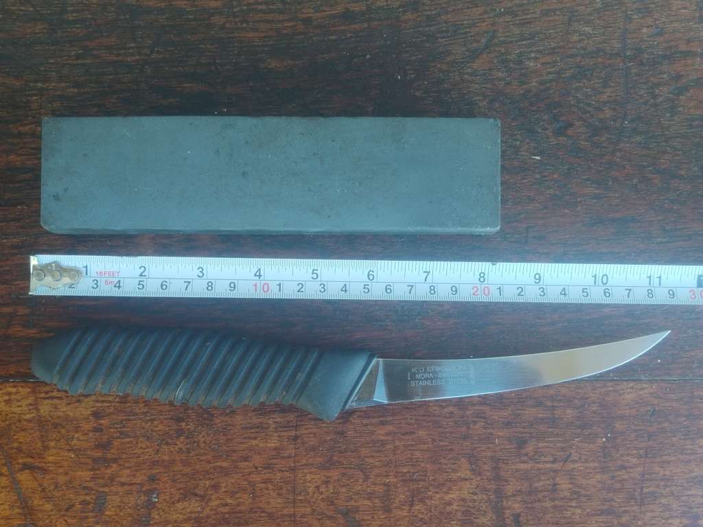 ANTIQUE WEEK #31 - hunting stroke knife and stone sharpener