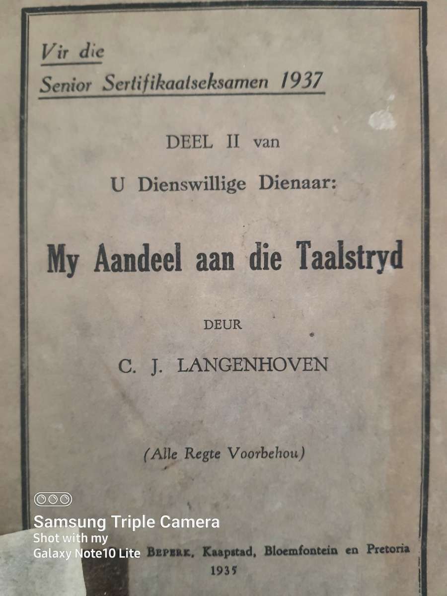KA#14 - ASSORTMENT OF OLD BOOKS - CJ LANGENHOVEN