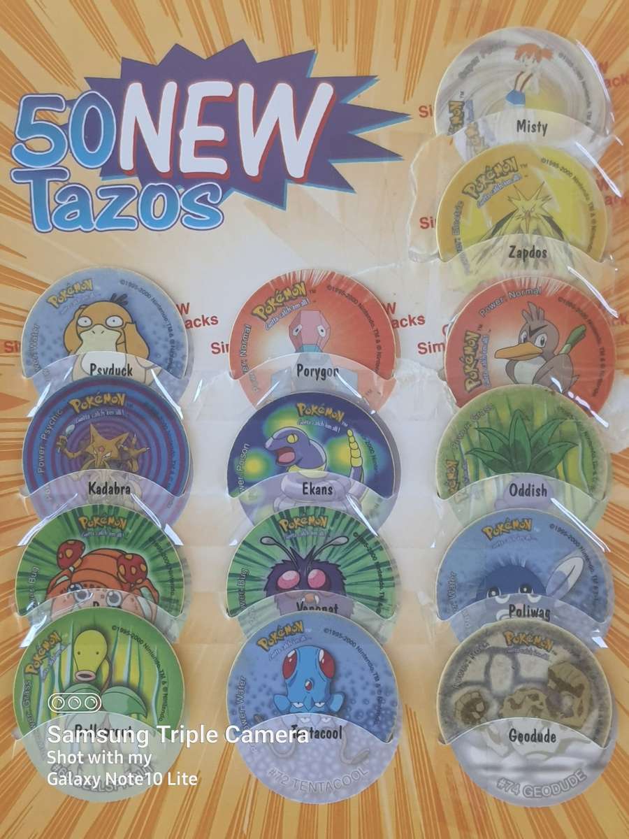 #4 - SUPPER RARE POKEMON LIMITED EDITION FULL SET TAZO COLLECTABLE BUNDLE UP FOR SALE!