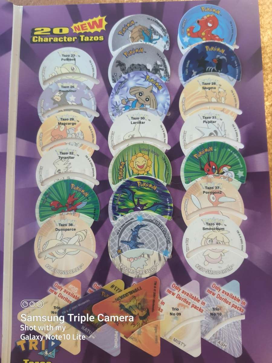 #6 - SUPPER RARE POKEMON LIMITED EDITION TAZO SET COLLECTABLE BUNDLE UP FOR SALE!