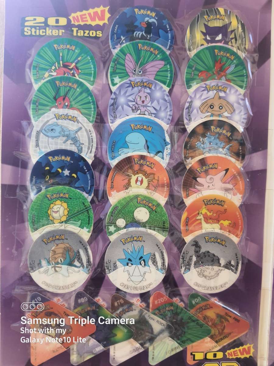 #6 - SUPPER RARE POKEMON LIMITED EDITION TAZO SET COLLECTABLE BUNDLE UP FOR SALE!