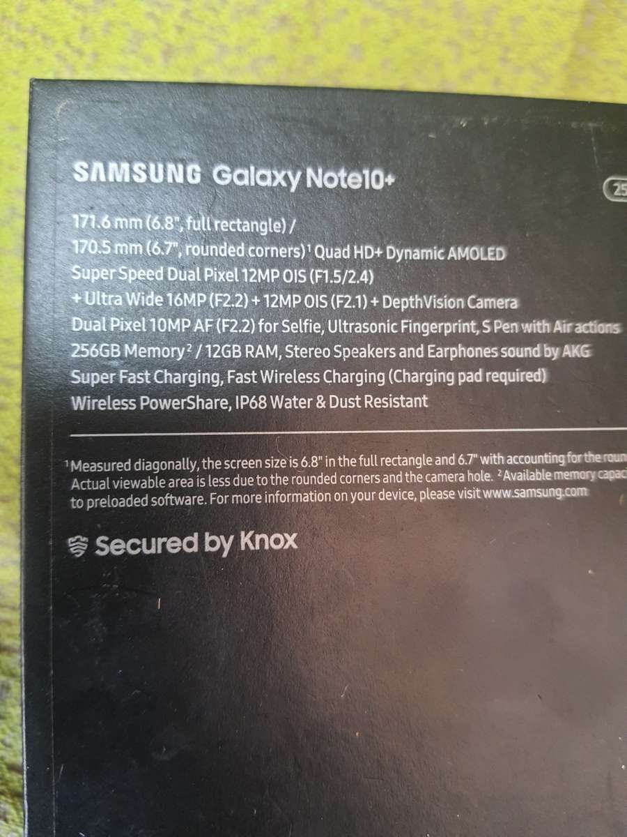 SAMSUNG NOTE10+ S PEN - note screen is damaged will need to be replaced!