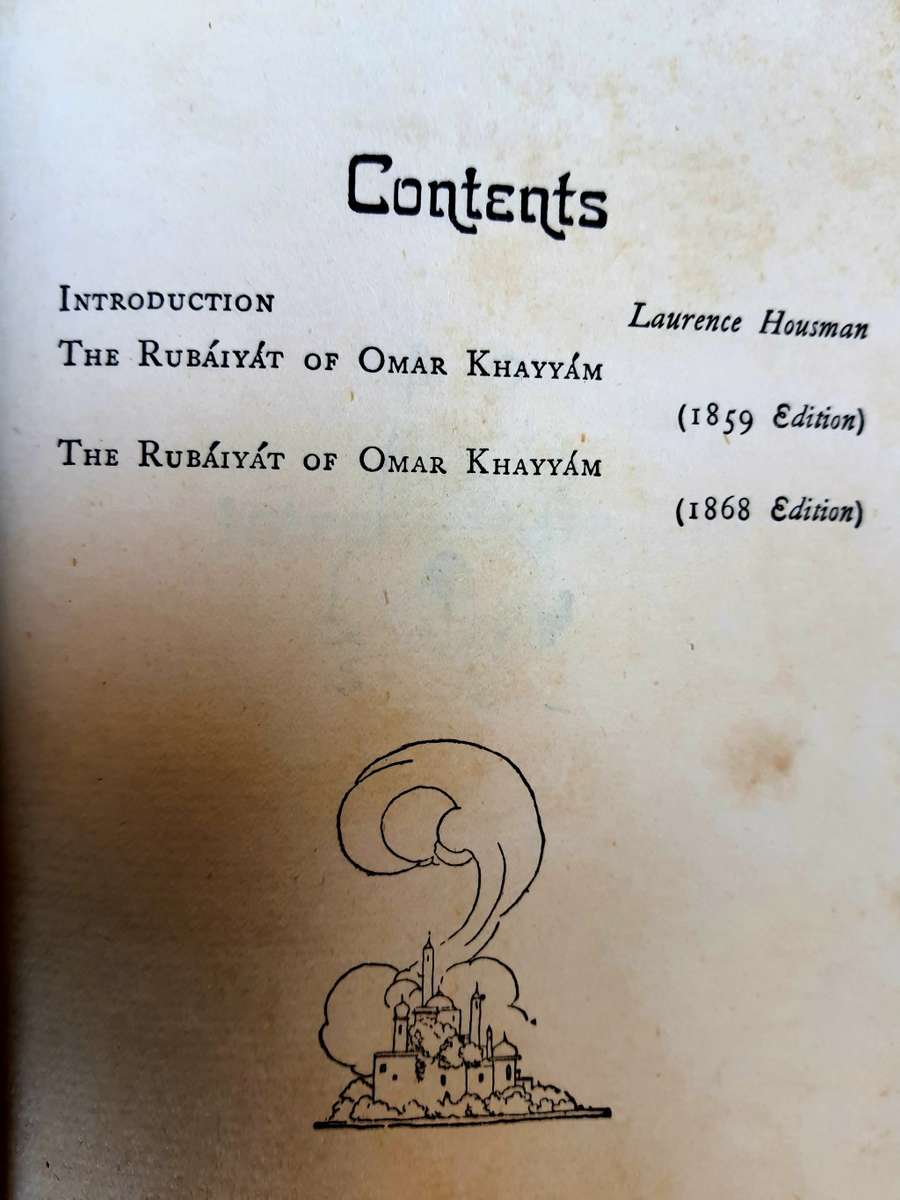 #4 ANTIQUE WEEK - KAROO ANTIEK - dated 1940 signed- THE RUBAIYAT OF OMAR KAYYAM