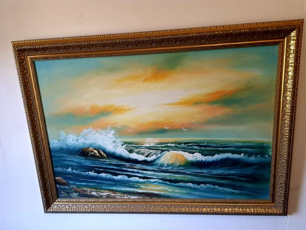 #12 ANTIQUE WEEK FRAMED OVER ARTIST NAME - STUNNING STILL LIFE PAINTING. 1 OF A KIND! 1200CMX800CM