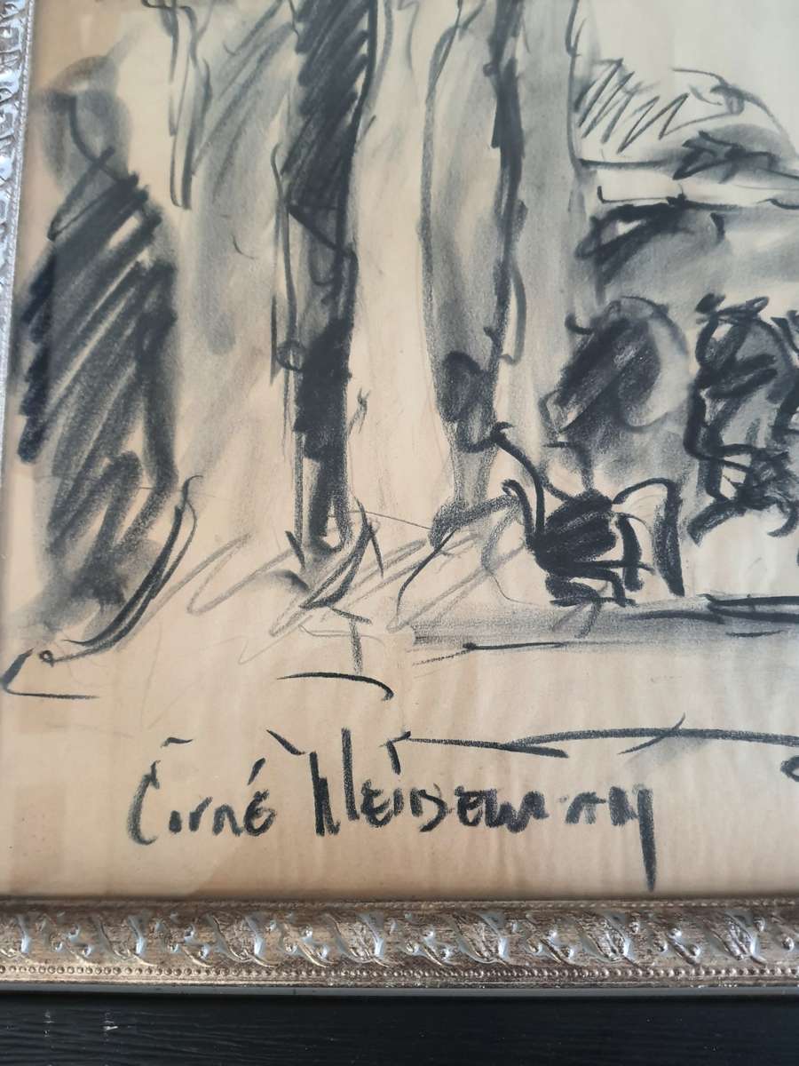 #30 VERY LARGE Framed Art Piece By Artist Corne Weideman and covered by glass 1200CMX900CM LARGE!!!