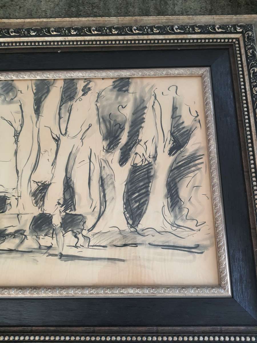 #30 VERY LARGE Framed Art Piece By Artist Corne Weideman and covered by glass 1200CMX900CM LARGE!!!