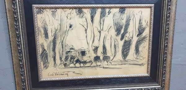 #30 VERY LARGE Framed Art Piece By Artist Corne Weideman and covered by glass 1200CMX900CM LARGE!!!