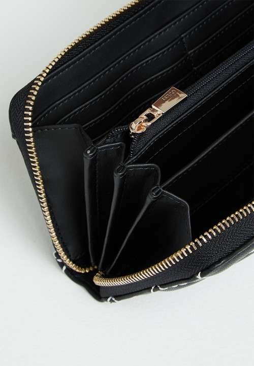 Cessily slg large zip around - black