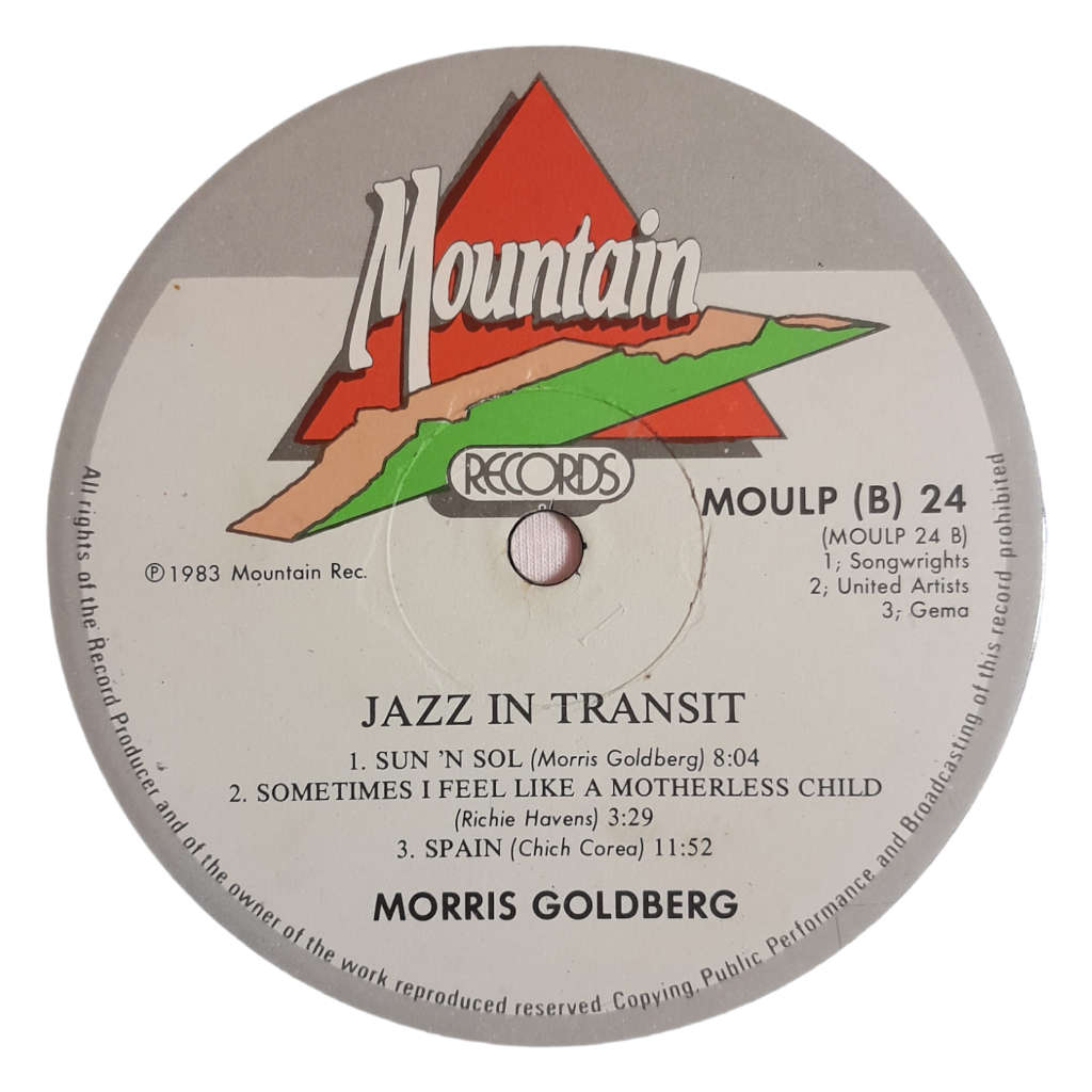 1983 Morris Goldberg - Jazz In Transit - Vinyl, 7`, 33 RPM - Jazz - Very Good - With Cover