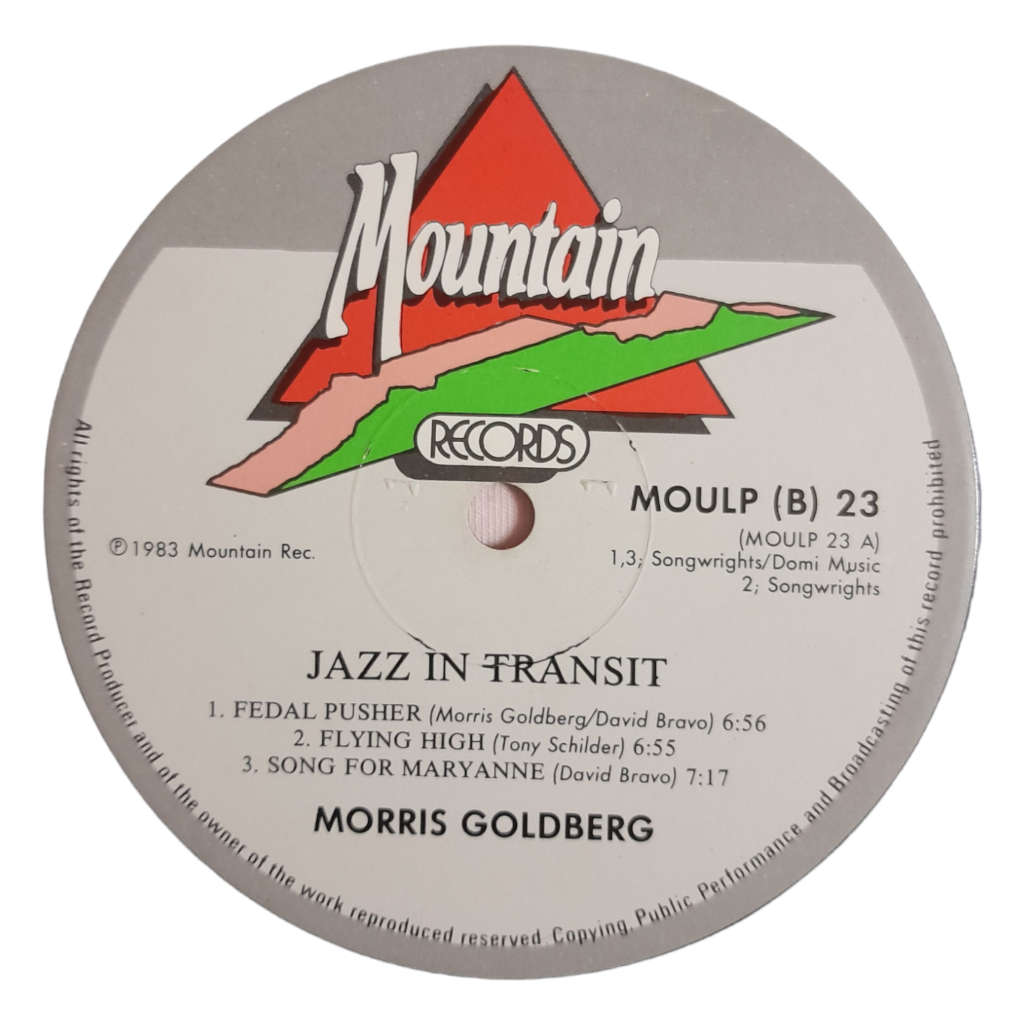 1983 Morris Goldberg - Jazz In Transit - Vinyl, 7`, 33 RPM - Jazz - Very Good - With Cover