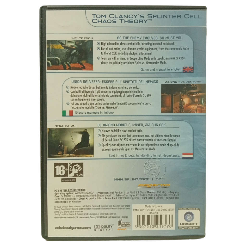 Splinter Cell - Chaos Theory PC (DVD)