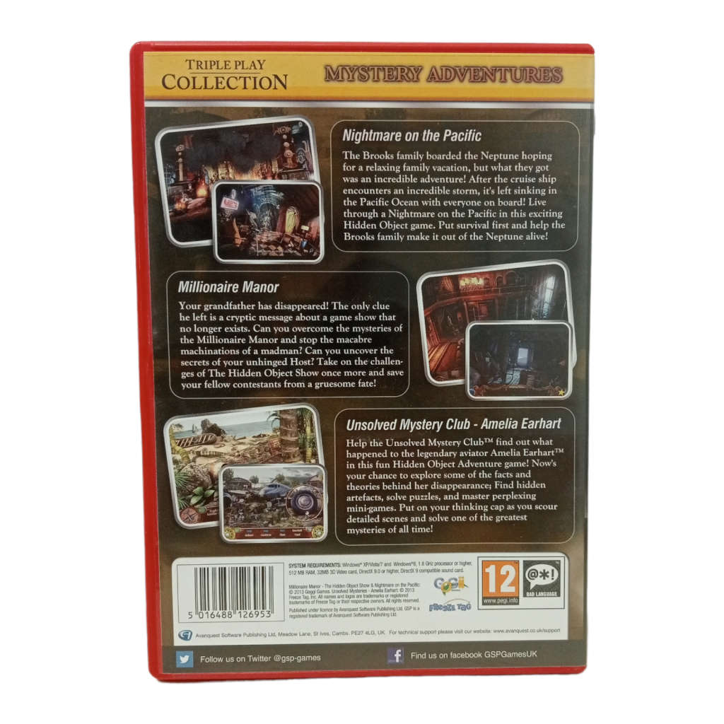 Mystery Adventures, Hidden Object Game PC (CD)