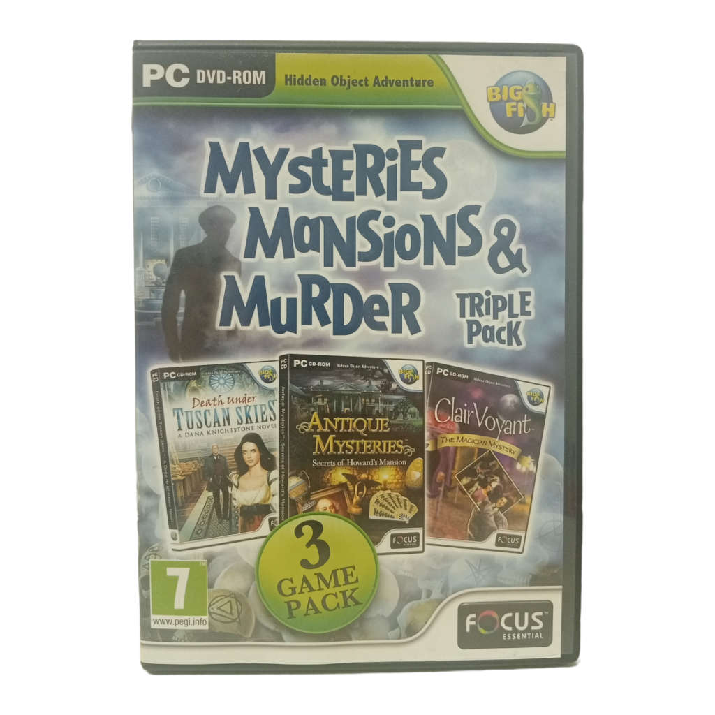 Mysteries Mansions & Murder, Hidden Object Game PC (DVD)
