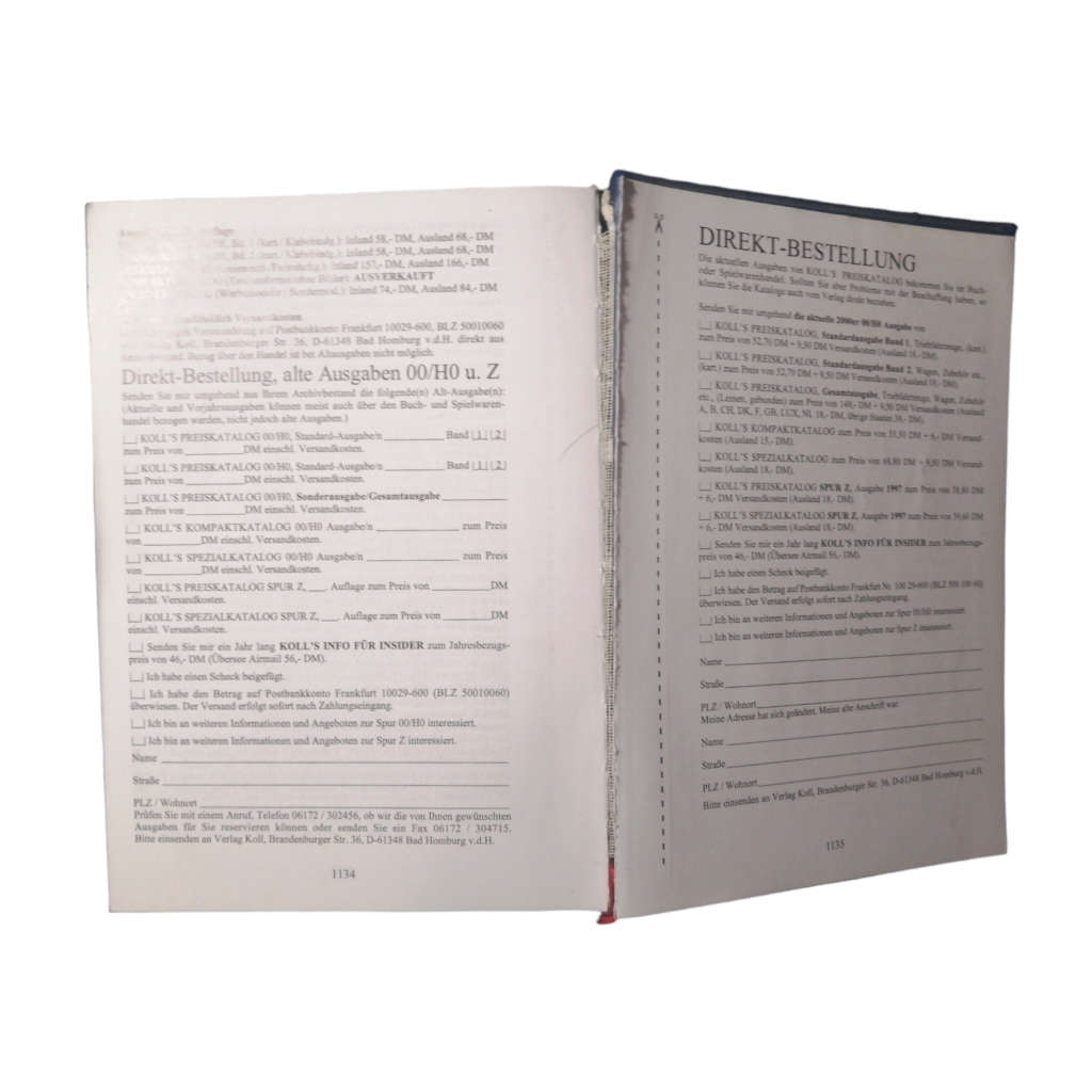 1999 Koll`s Preis-Katalog by Joachim Koll Hardcover w/o Dustjacket