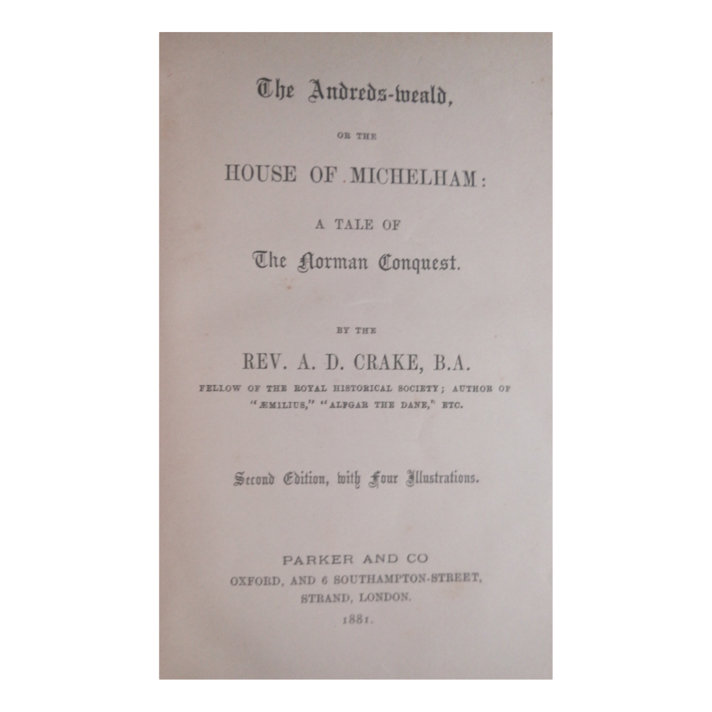 1881 Tales Illustrating Church History- England Norman Conquest by A. D. Crake Hardcover w/o Dustjac