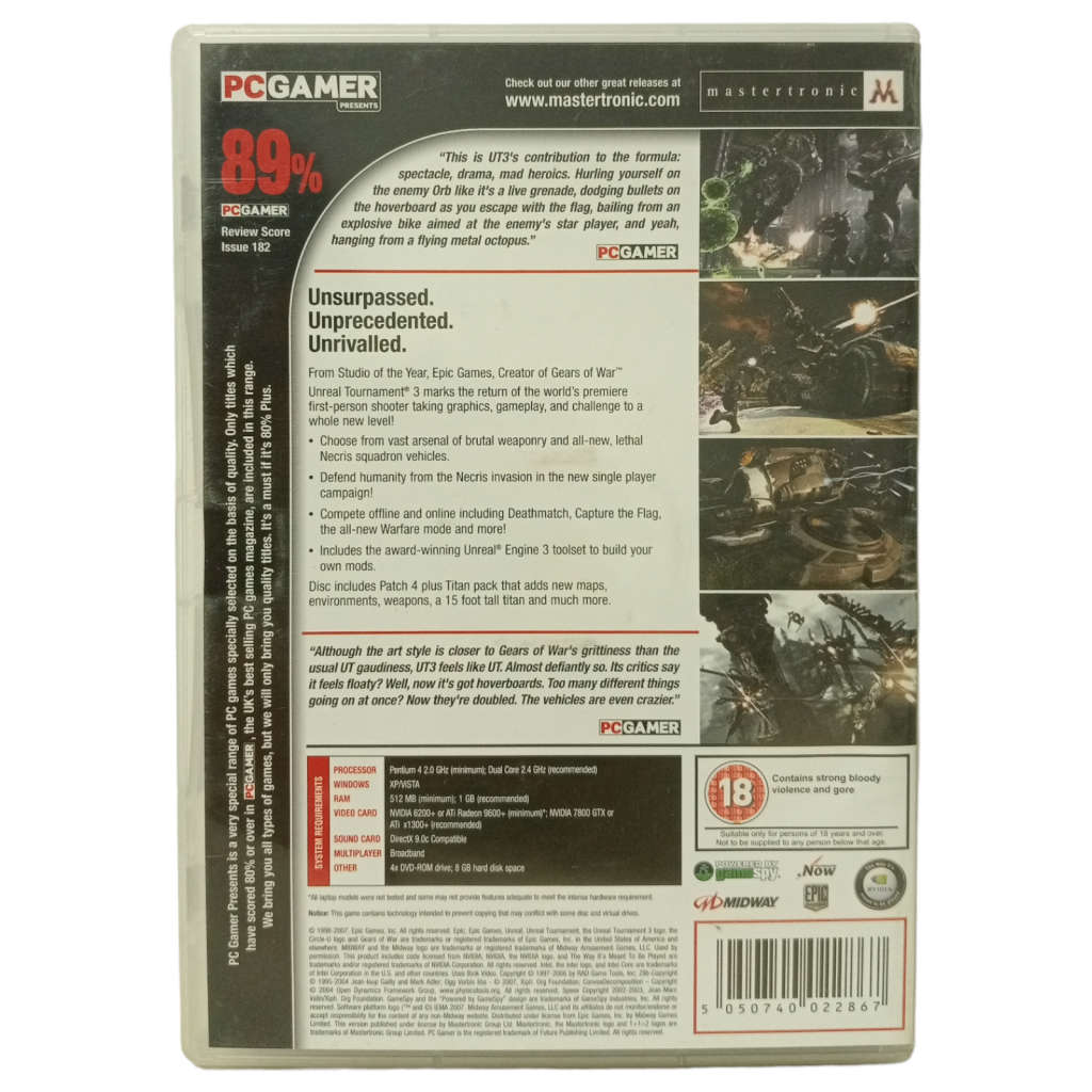 Unreal Tournament III PC (DVD)