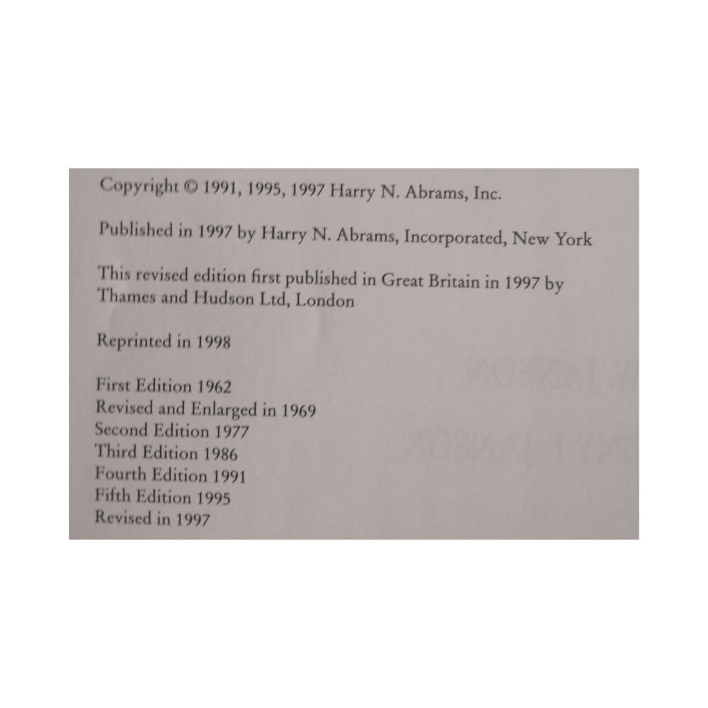 1998 History Of Art by H. W. Janson and Anthony F. Janson Hardcove w/Dustjacket