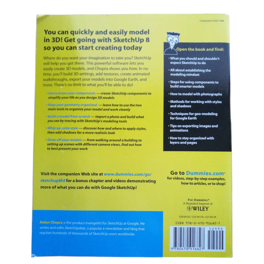 Google SketchUp 8 For Dummies by Aidan Chopra 2011 Softcover
