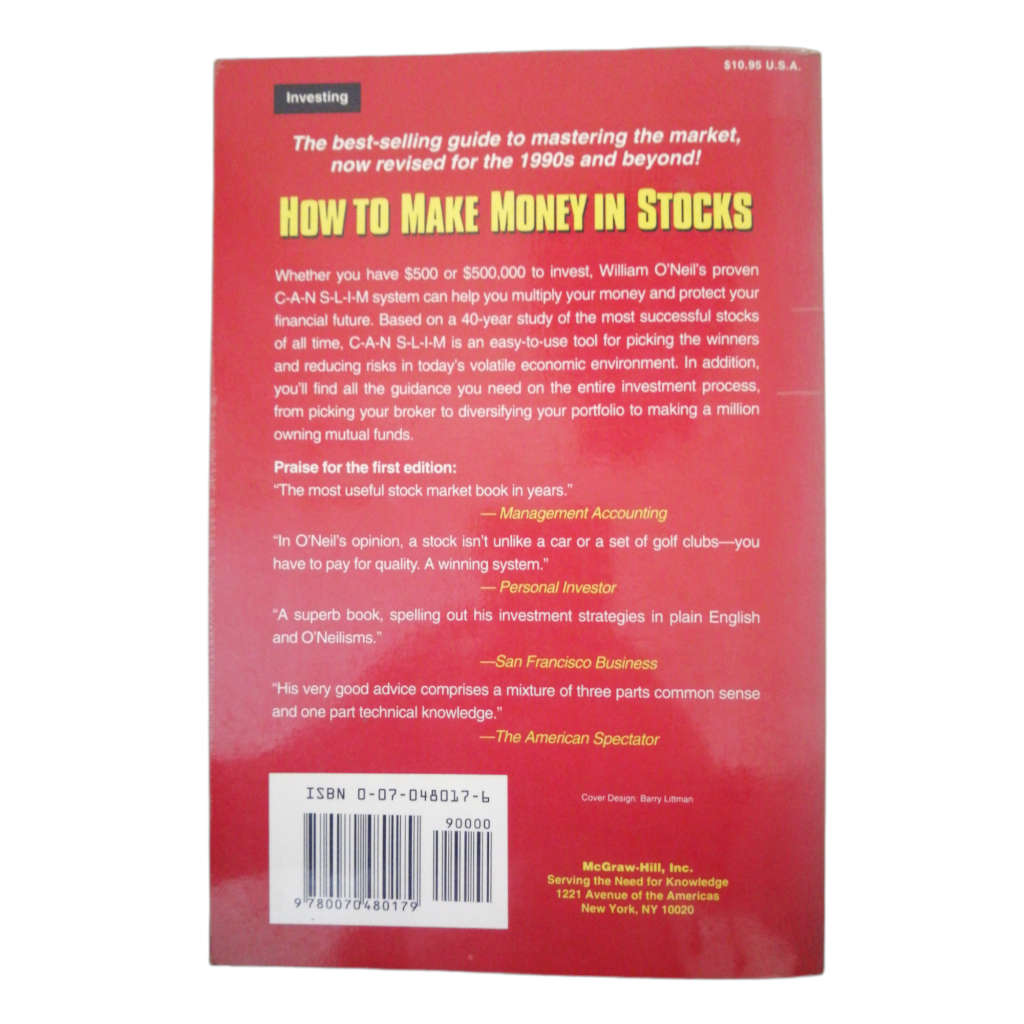 How To Make Money In Stocks by William J. O`Neil 1995 Softcover