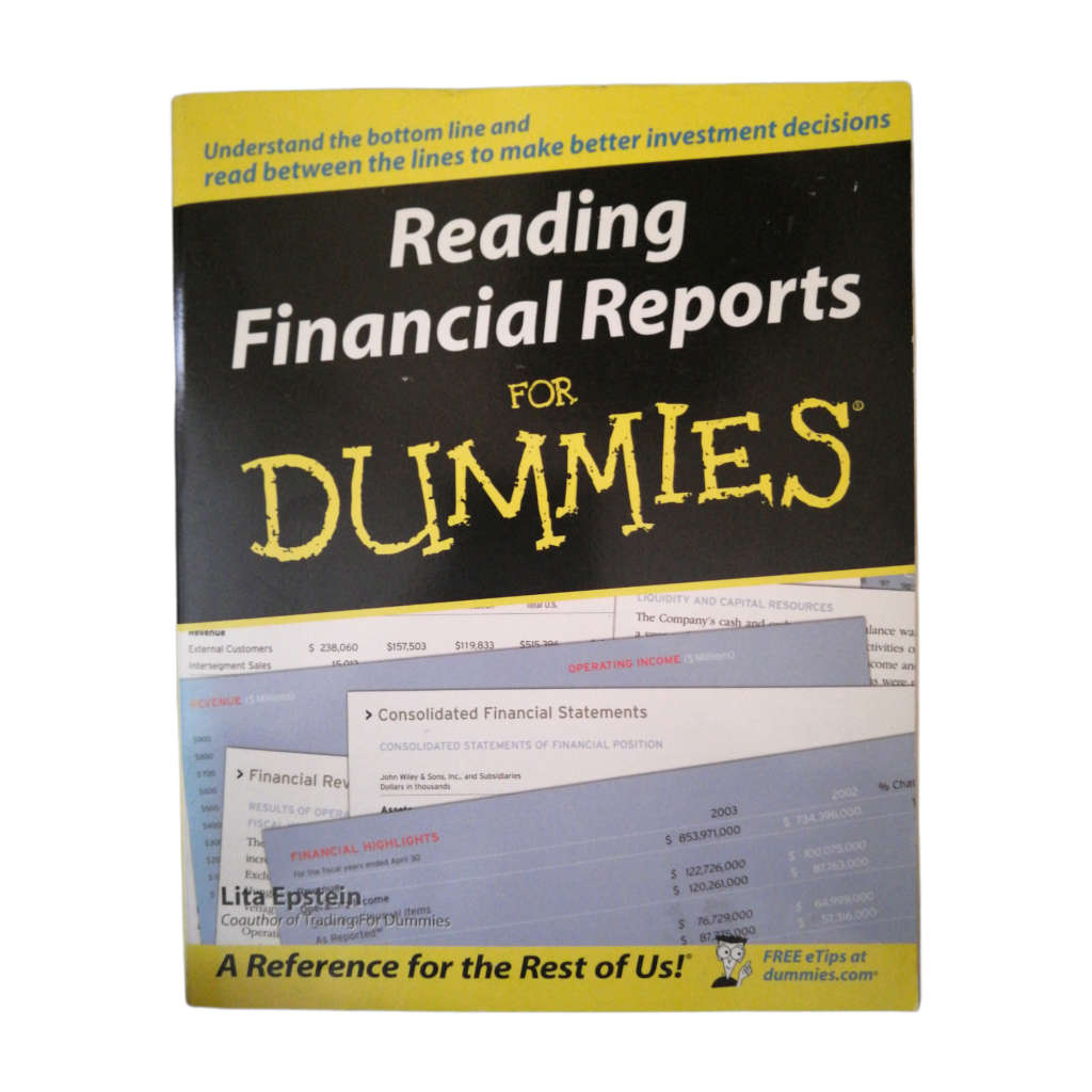 Reading Financial Reports For Dummies by Lita Epstein 2005 Softcover