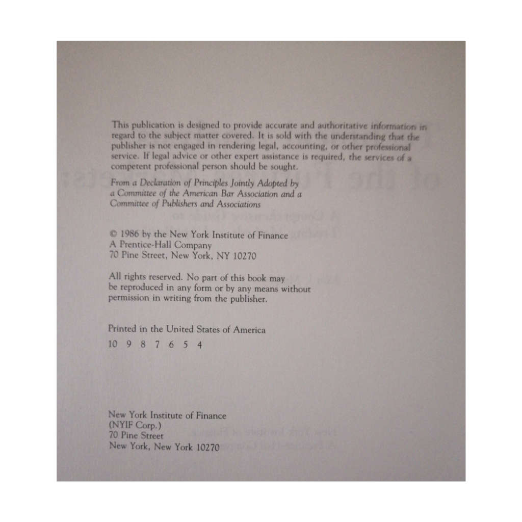 Technical Analysis Of The Future Markets by John J. Murphy 1986 Hardcover w/o Dustjacket