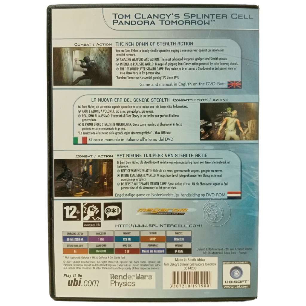 Splinter Cell - Pandora Tomorrow PC (DVD)