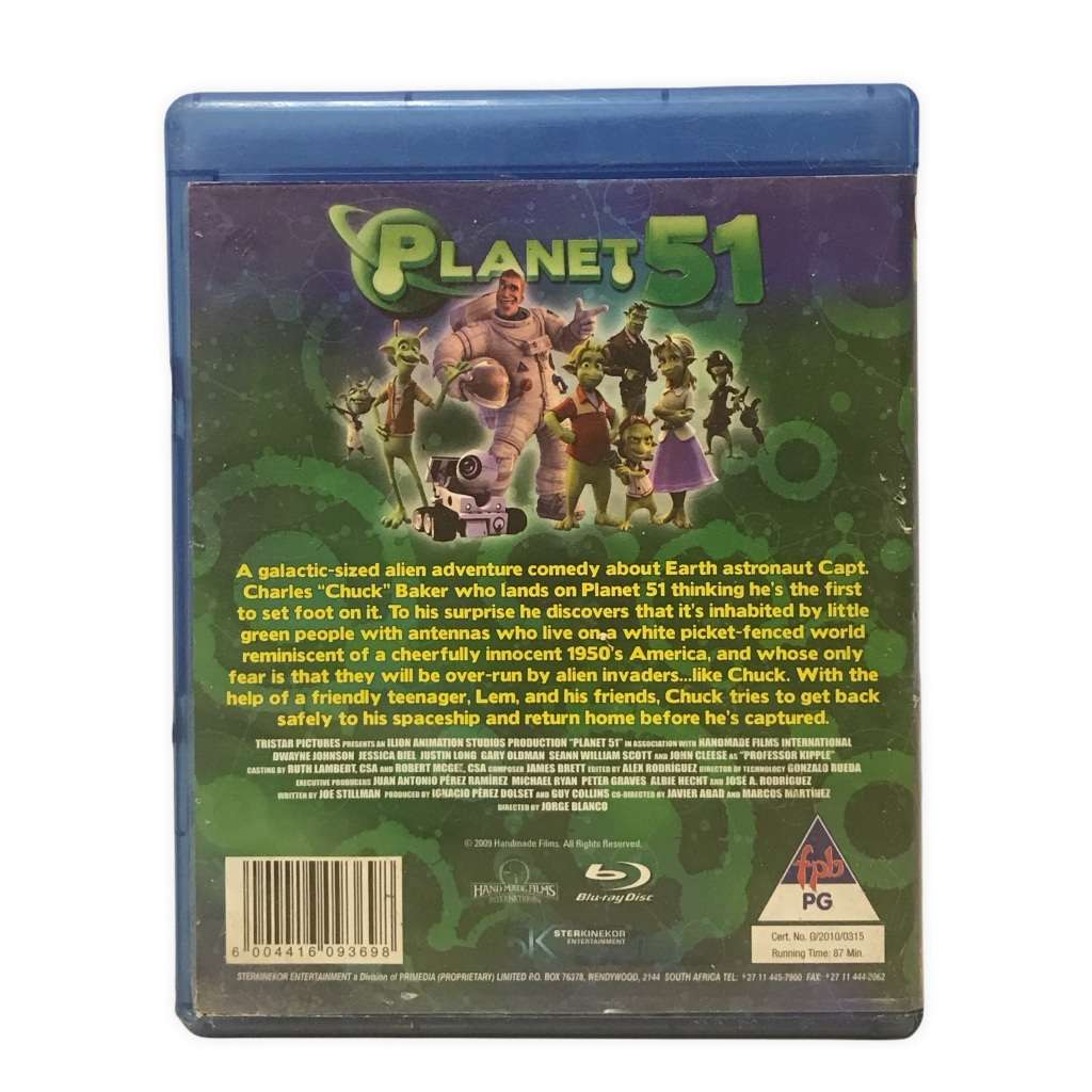 Planet 51 Blu-Ray Dvd