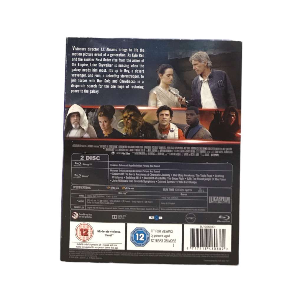 Star Wars - The Force Awakens Blu-Ray Dvd