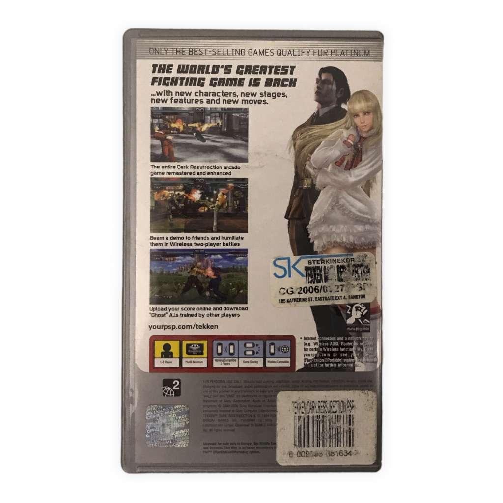 Tekken: Dark Resurrection PSP Game