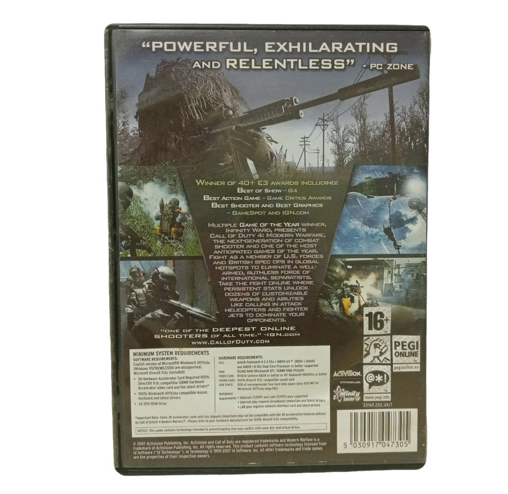 Call of Duty 4: Modern Warfare PC (DvD)