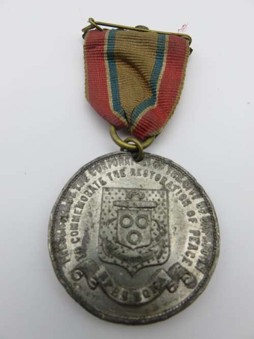 Victoria Boer War Peace Medal With Ribbon - Presented by the corporation of City of Cape Town