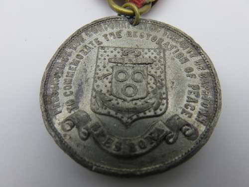 Victoria Boer War Peace Medal With Ribbon - Presented by the corporation of City of Cape Town