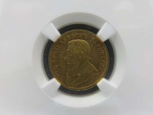 1897 ZAR GOLD HALFPOND NGC Graded XF40 | FUN R1 Start