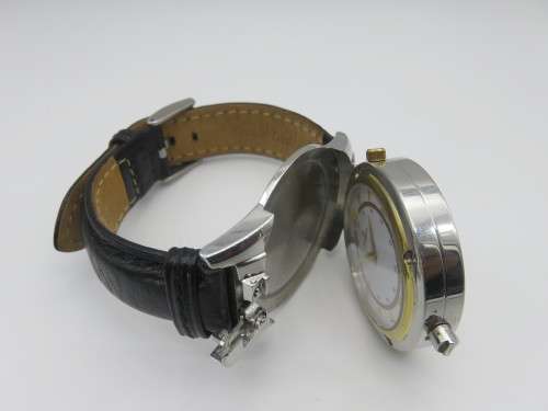 Buren Axis Mens Watch Swivel 2 Watches in 1 with Leather Strap - Beautiful | Fun R1 Start |