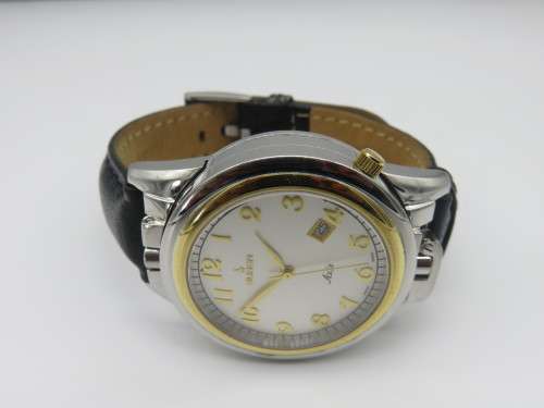 Buren Axis Mens Watch Swivel 2 Watches in 1 with Leather Strap - Beautiful | Fun R1 Start |