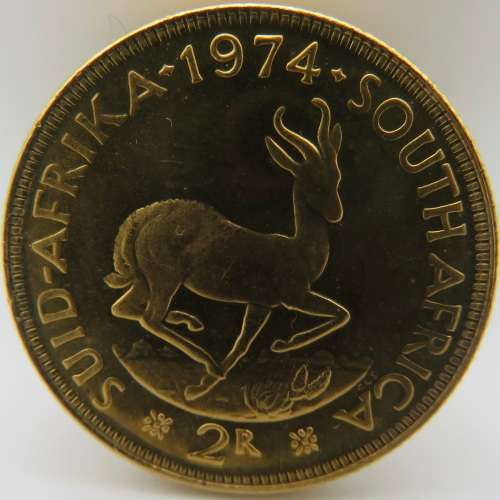 1974 South Africa R2 Proof Gold | 8 Grams 22 Carat Gold | FUN R1 Start