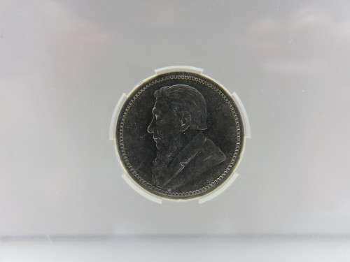 1896 ZAR SILVER 3 PENCE SANGS Graded MS62 - `SAMMY MARKS COLLECTION` | SANGS ERROR