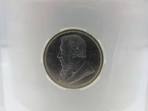 1897 ZAR SILVER 6 PENCE SANGS Graded MS62 - `SAMMY MARKS COLLECTION` | SANGS ERROR