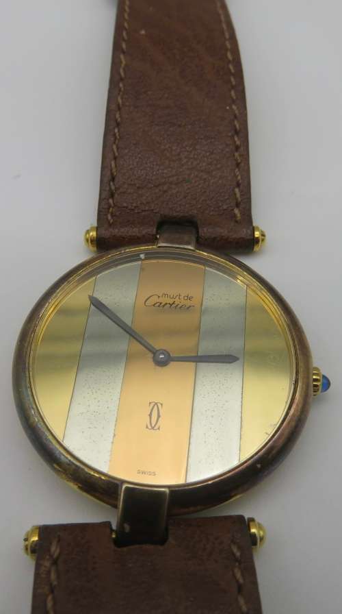 Cartier Must De Cartier Mens 27mm Watch - 100% Working Condition