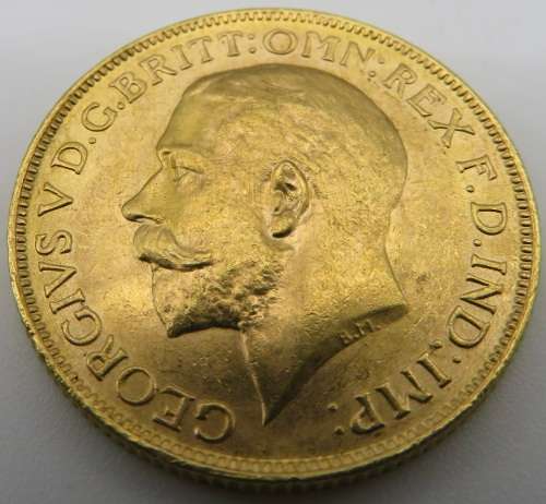 1917 Australia Gold Sovereign - 8 Grams Gold 22 Carat