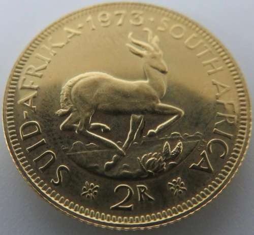 South Africa: Republic R2 Gold of 1973 | 8 Grams 22 Carat Gold