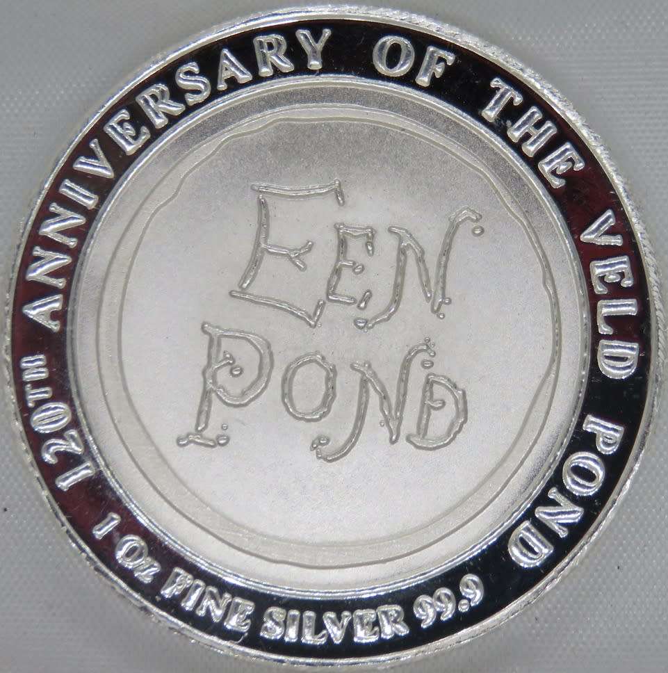 South Africa: Veldpond 120th Anniversary 1oz Fine Silver Medallion (1902-2022).