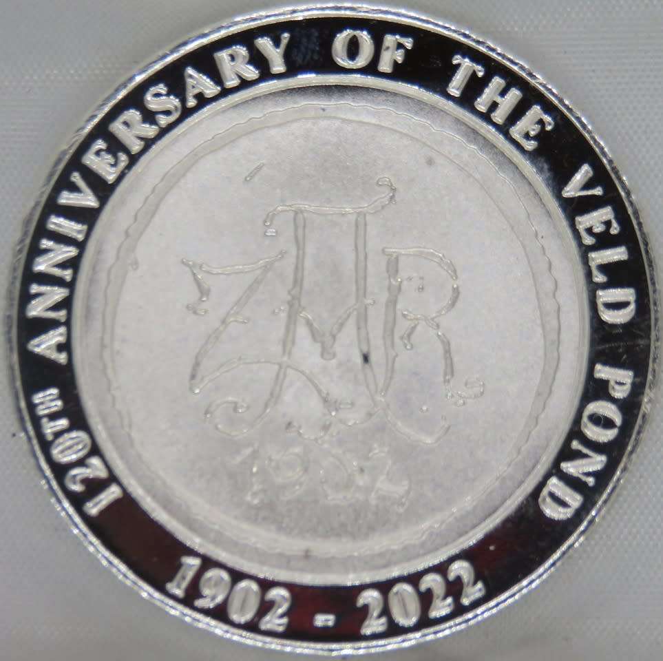 South Africa: Veldpond 120th Anniversary 1oz Fine Silver Medallion (1902-2022).