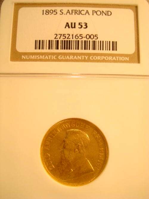1895 ZAR Gold Pond NGC Graded AU53 ### Scarcest ZAR Gold Pond # Herns Price UNC R75000 ## R1 Start