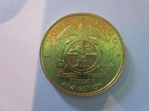1900 ZAR Gold Pond Almost UNC # R1 Start