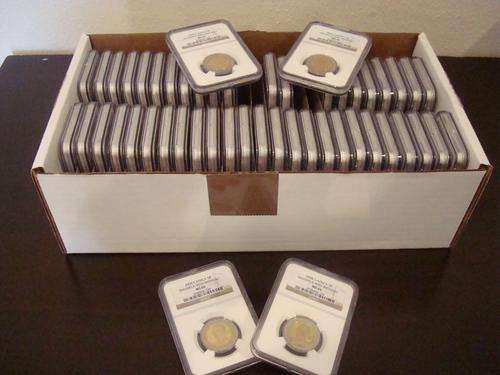 Mandela 90th Birthday R5 NGC MS66 # Complete Box of 50 Slabbed MS66 # FUN ends FRIDAY 8pm #