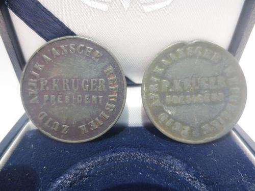 (UNDATED) 2 x P. Kruger President Medals - Winning Bidder Takes Both # FUN ends Friday 8pm #